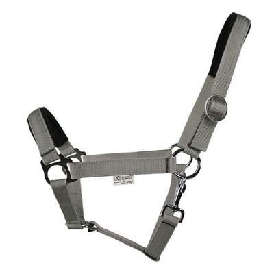 Equest Halfter Regular Plus aus Polypropylen,grau - M Vollblut/Cob Pferdehalfter