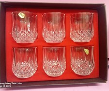 Cristal D'Arques Longchamp 6 nuovo scatola aperta vintage 24% cristallo piombo