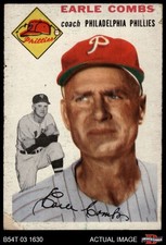 1954 Topps #183 Earl Coombs Combs Phillies HOF 1 - POOR