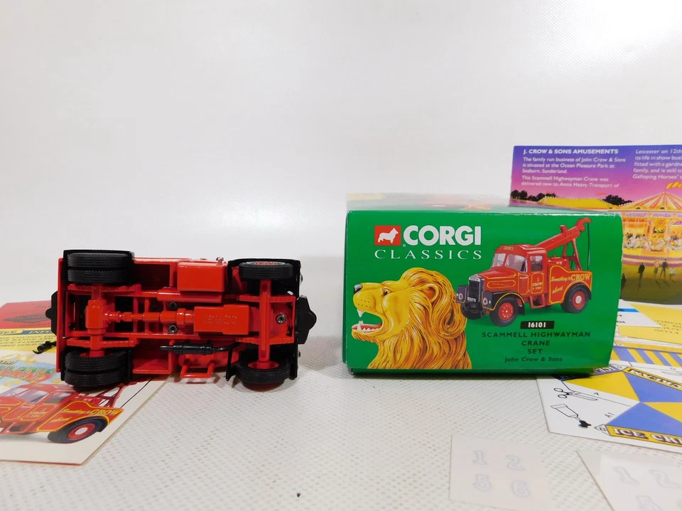 Corgi 1:50 16101 Modello Gru Scammell John Crow Showmans Range TOP+BOX #DN13-1 - Immagine 3 di 4