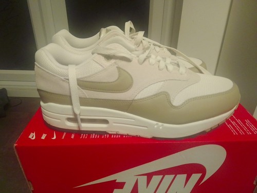 Bnwb,Nike Air Max 1 Ess Trainers,Colour Phantom,Size UK 8,EU 42.5,RRP £135.