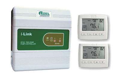Package Deal: Azel 2 Zone Switching Relay with 2 Floor Heating Thermostats
