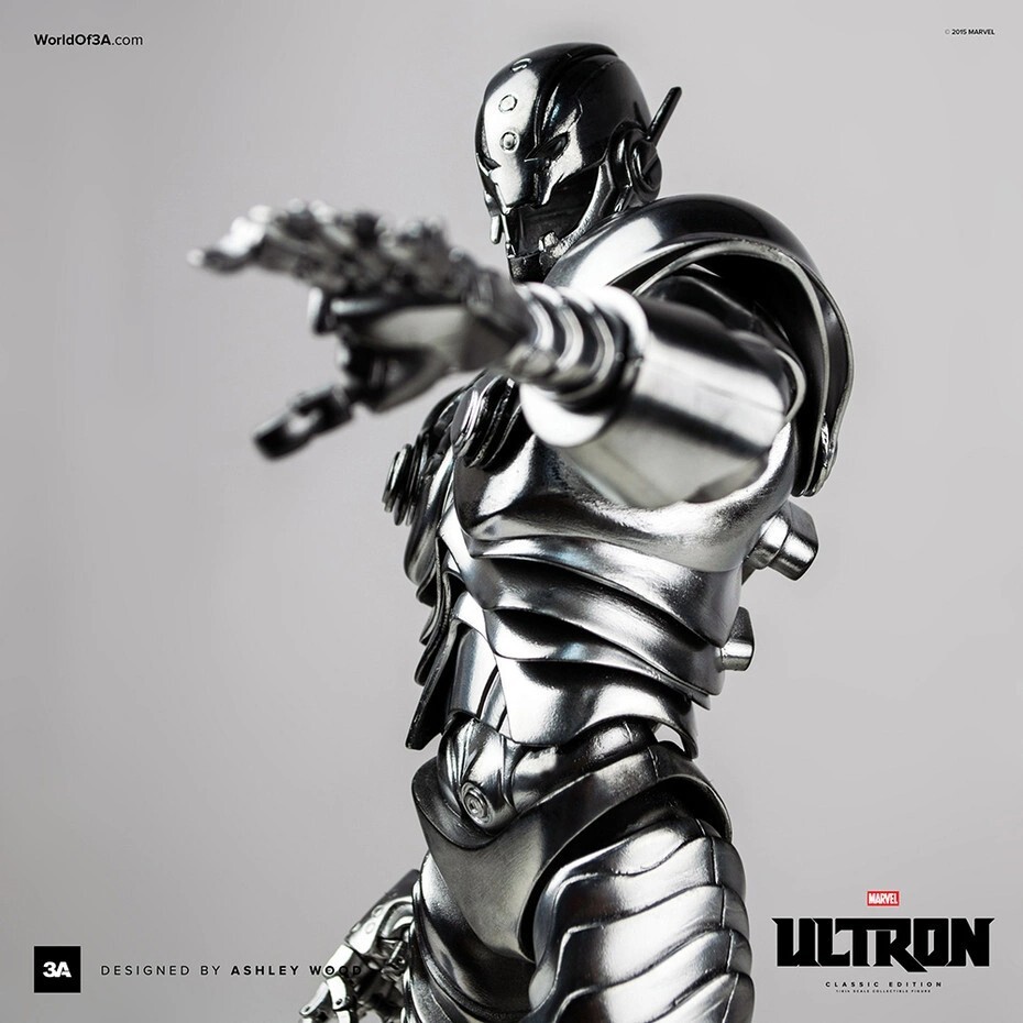 ThreeA 1/6 ウルトロン クラッシック.Ver Marvel - Ultron Classic Silver Version 1/6th Scale Action
