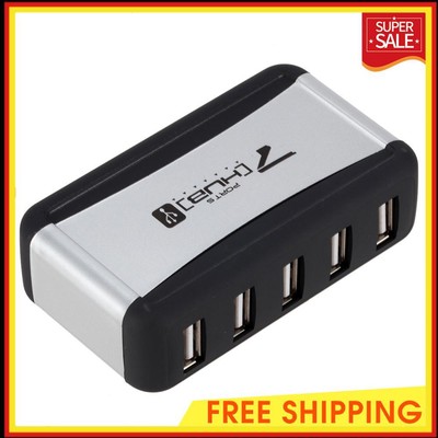 Generic Vertical USB Hub 7 Ports USB 2.0 Splitter mit Netzteil f? PC (EU)