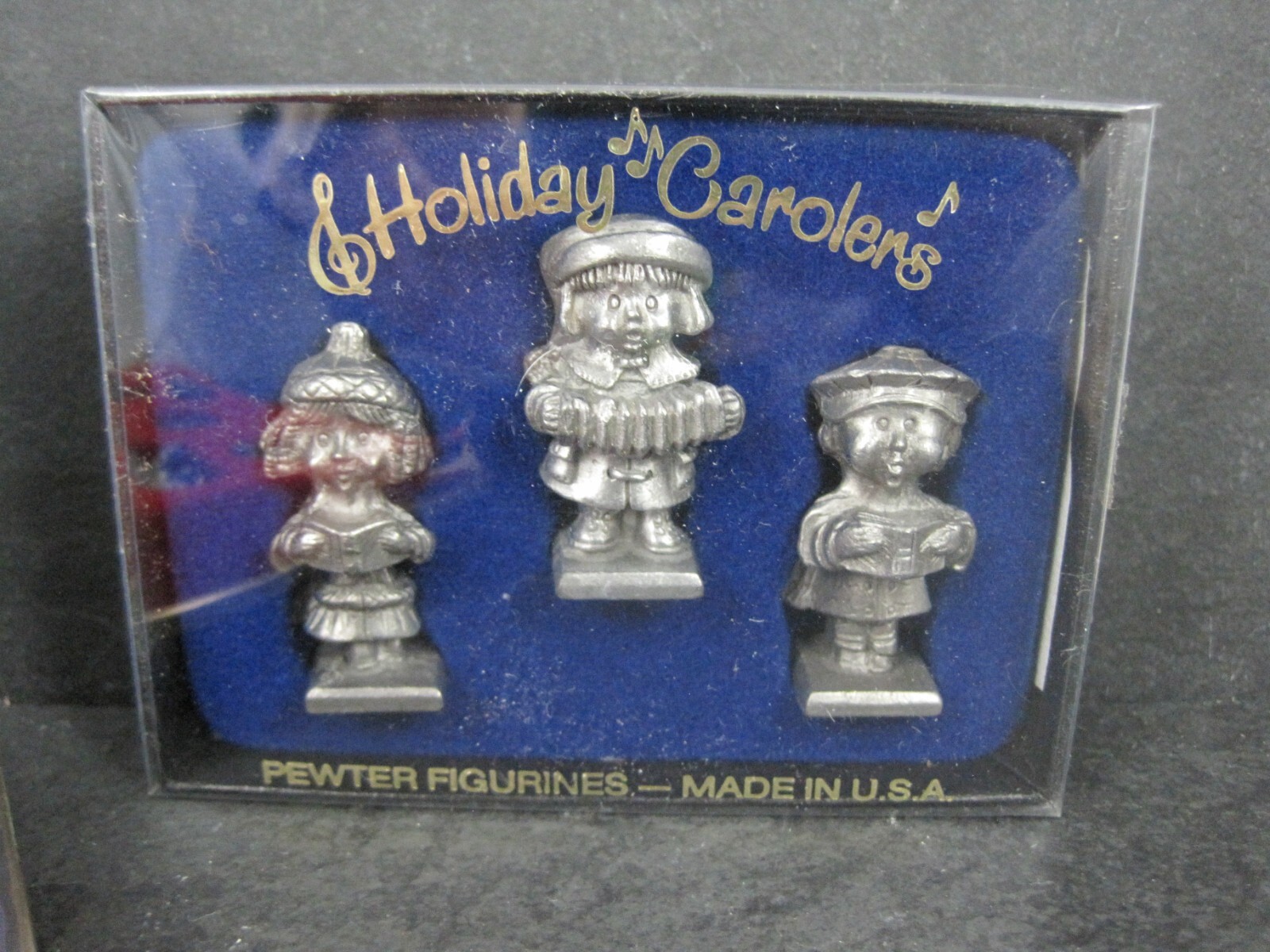 Lot of Vintage Pewter Christmas Figurines Nativity Carolers eBay