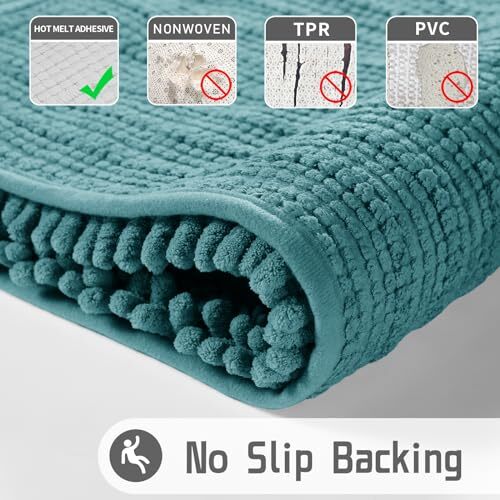 Bath Rug Mat, 32 x 20, Soft Shaggy Chenille Bathroom Rugs, Large Size ...
