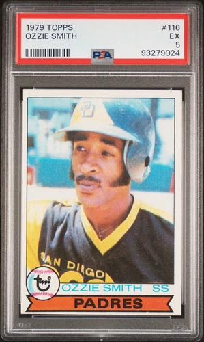 1979 Topps #116 Ozzie Smith RC Padres  Cardinals HOF PSA 5