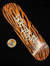 RARE SIGNED Jim Muir Dogtown Horror Script Animal Street Skateboard Deck Tiger