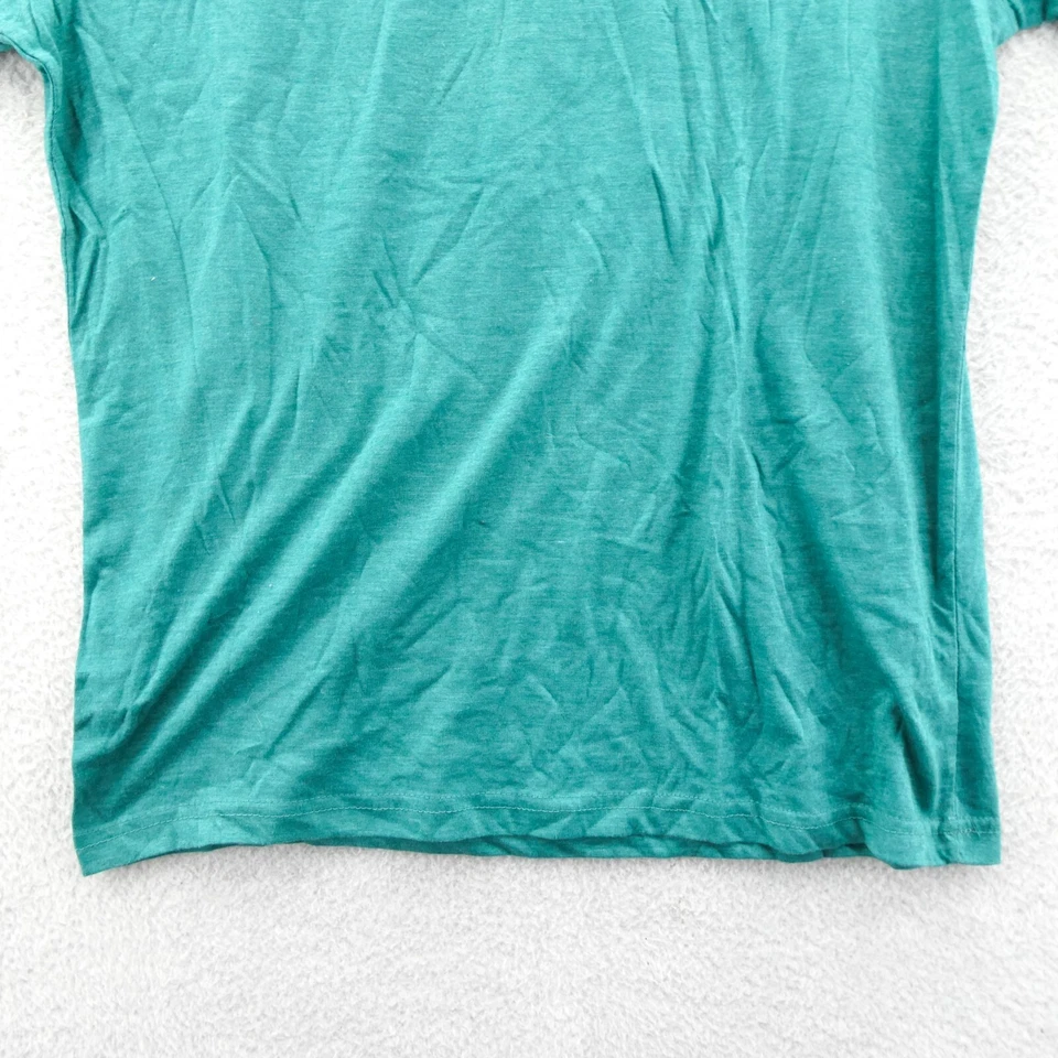 Beverly Hills Polo Club Sweater Medium Mens Green Vneck Short Sleeve Preppy Top - Image 2 of 4
