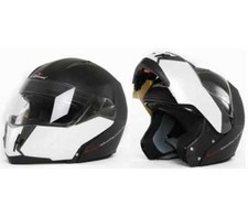 CASCO MODULARE FORCE COLORE NERO E BIANCO TAGLIA XL