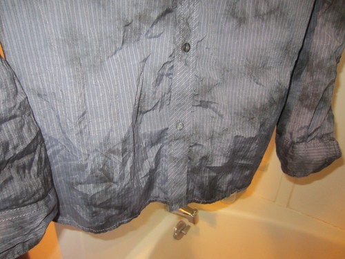 NWOT men's long sleeve shirt (3/4 roll tab sleeve) Helix Size XXL Black/gray - Picture 13 of 16
