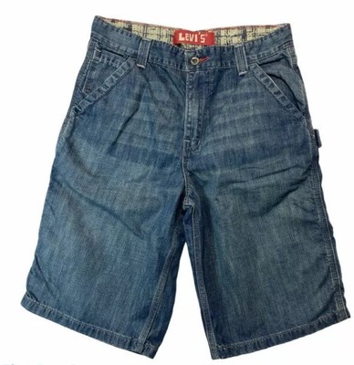 Levis Boys Carpenter Jean Shorts Blue 