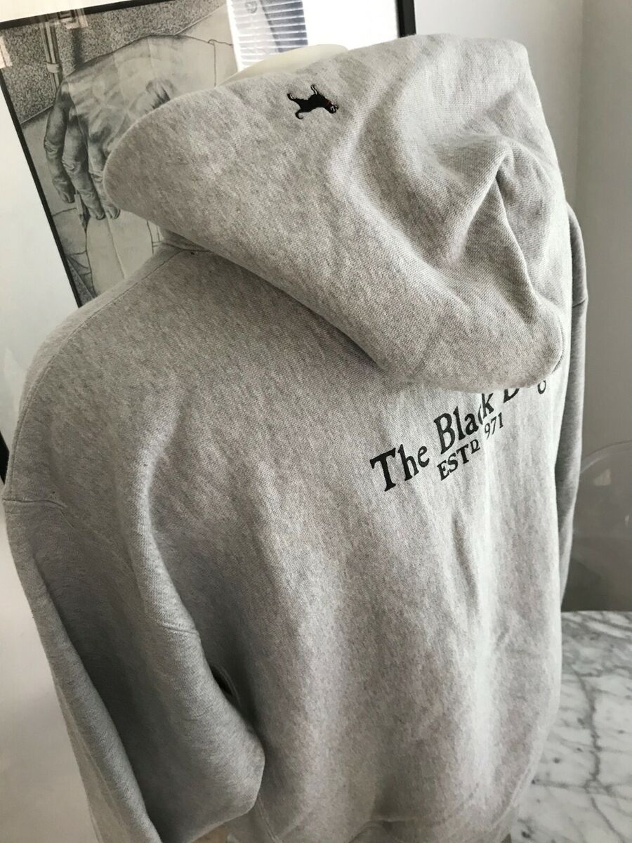 The Black Dog Hoodie パーカー グレー Men's Rare Vintage The Black Dog Heavy Cotton Gray Hoodie SZ