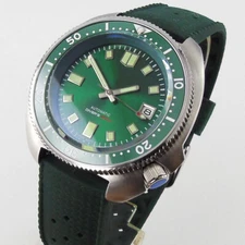 Tandorio 44mm Automatic Men's Watch NH35 PT5000 Green Dial 20ATM Sapphire Glass