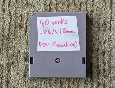40 Winks Nintendo Gameboy Color Unreleased PROTOTYPE Cartridge Tested Working