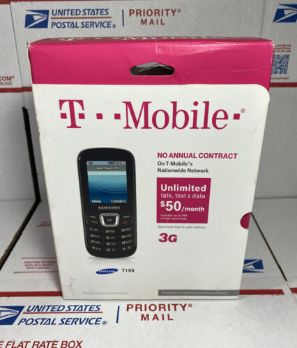 T-Mobile Samsung SGH T199 Prepaid No contract 3G Cell Phone NEW🔥Next Day Ship - Afbeelding 1 van 6
