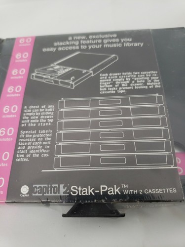Capitol 2 - 2 Cassette Stak-Pak 60 Minute High Output/Low Noise Tapes (Sealed) - Picture 5 of 5