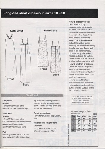 Very Easy DRESS Party Evening Strappy Prima Sewing Pattern 10 12 14 16 18 20 - Picture 6 of 9