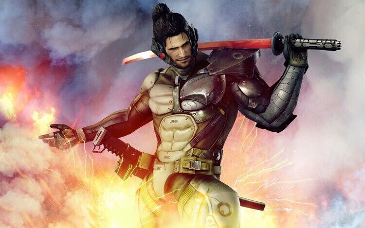 S0427 GAME METAL GEAR RISING REVENGEANCE MURASAMA HIGH FREQUENCE RED SWORD  41