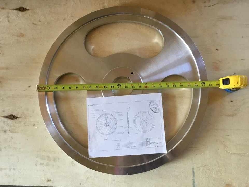 POLEA DE COLA # 0231970 aluminio 6061 se adapta a cinta transportadora de paso AT20 NUEVA #E Foto 2 de 4