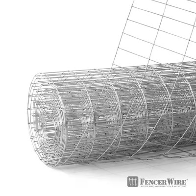 Fencer Welded Wire Fencing 6' X 100' 12.5-Gauge Galvanized Steel W/ Mesh 2'' X 4''