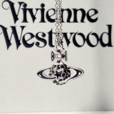 Vivienne Westwood MAN DARLENE Necklace Black Mint | eBay