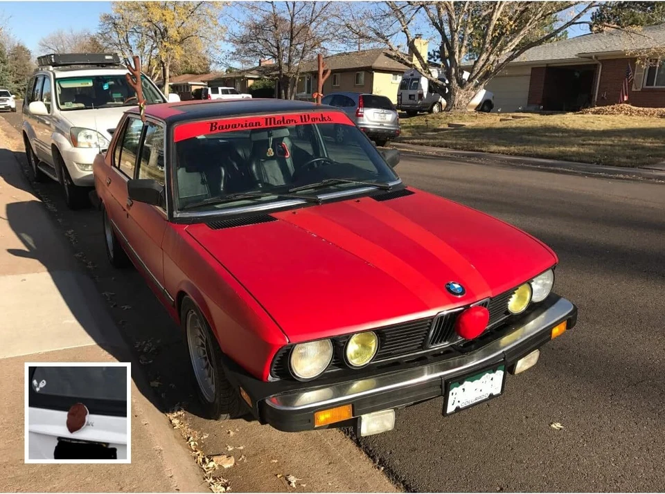 Reindeer Car Set: Includes Car Jingle Bell Antlers And Red Nose By KOVOT - Image 4 of 4
