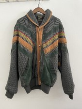 Giacca uomo Signe Incognito vintage verde marrone taglia media petto 25"