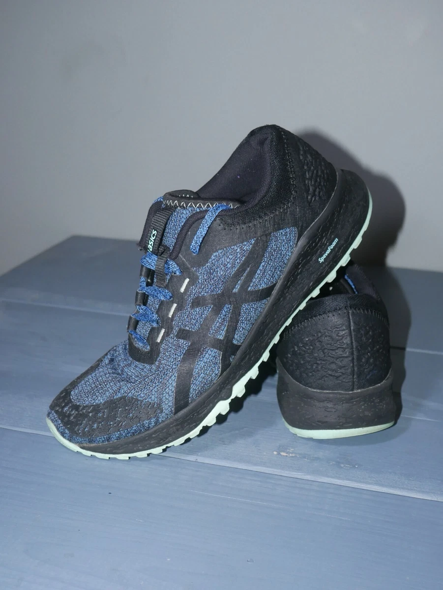 Asics Women Size 9 Alpine XT Navy Aqua Running Shoes T878N Fitness