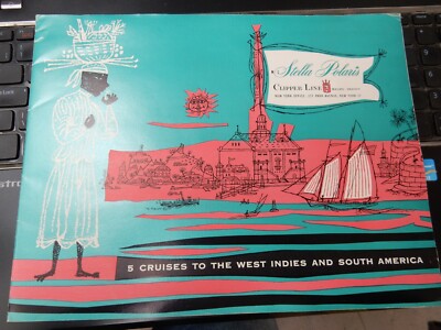STELLA POLARIS CARIBBEAN CRUISES GROSSER PROSPEKT CLIPPER LINE MALMÖ 1955 ERA 