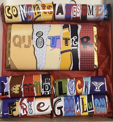 Quitter, neuer Job, Promotion, verlassen Schokolade Geschenkbox