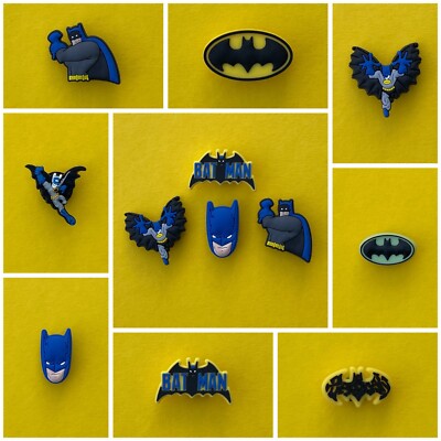 Schuhstecker/Shoe Charms/Anstecker/Set für Clogs für BATMAN* Fans/FLEDERMAUS