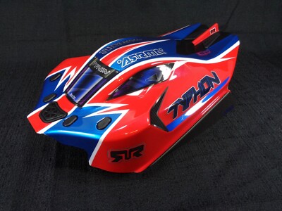 New Arrma Typhon 4x4 MEGA Red Blue Painted Clipless Body Shell 223S BLX 3s