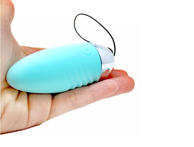 blue small vibrator Dona 10 Speed Silicone Rechargeable Mini Rabbit - Blue
