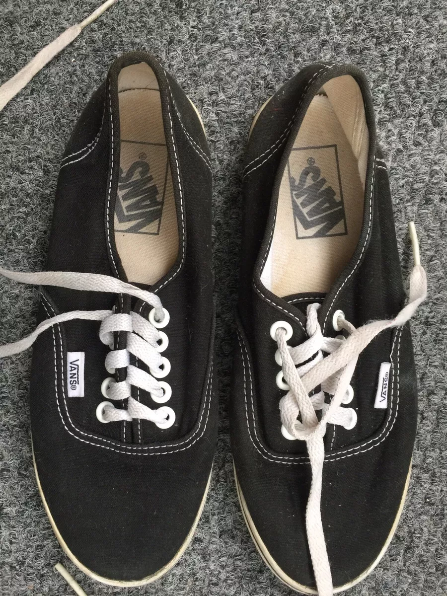 VANS Lo Classic 6 Men 4.5 black white low off the wall | eBay