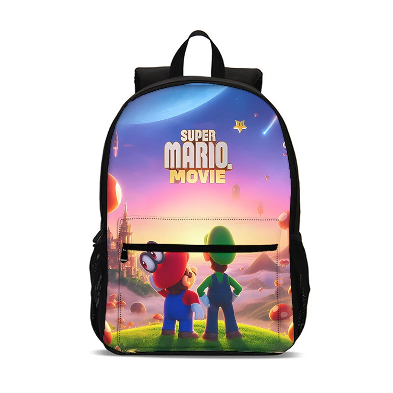 Super Mario Bros Lugi Students Backpack, School Bag, Back To School Gift