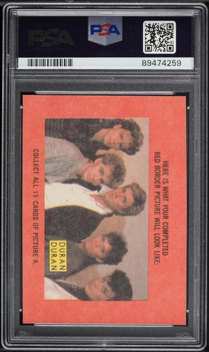 1985 Topps Duran Duran Stickers Completed Puzzle #10 PSA 10 POP 1 - Picture 2 of 2