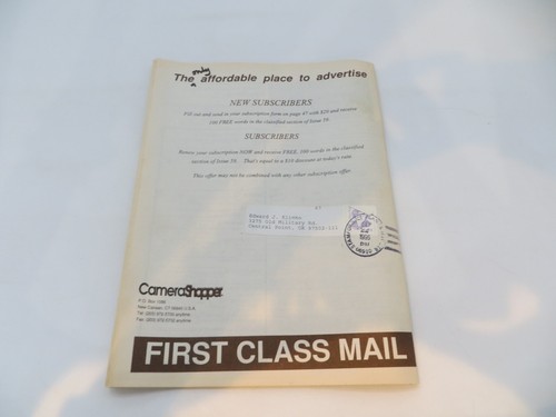 CAMERA SHOPPER MAGAZINE Issue #58 October 1995 photographic equipment & images * - Imagen 6 de 6