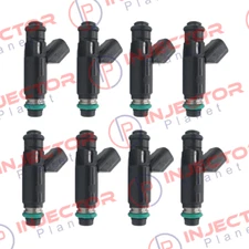 Set of 8 DENSO 4070 Flex fuel injector 02-04 GM L59 5.3L V8 25326903 88894361