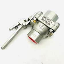 TWO PIECE LOCKING VALVE STAINLESS STEEL 1" WOG 400 CF-8