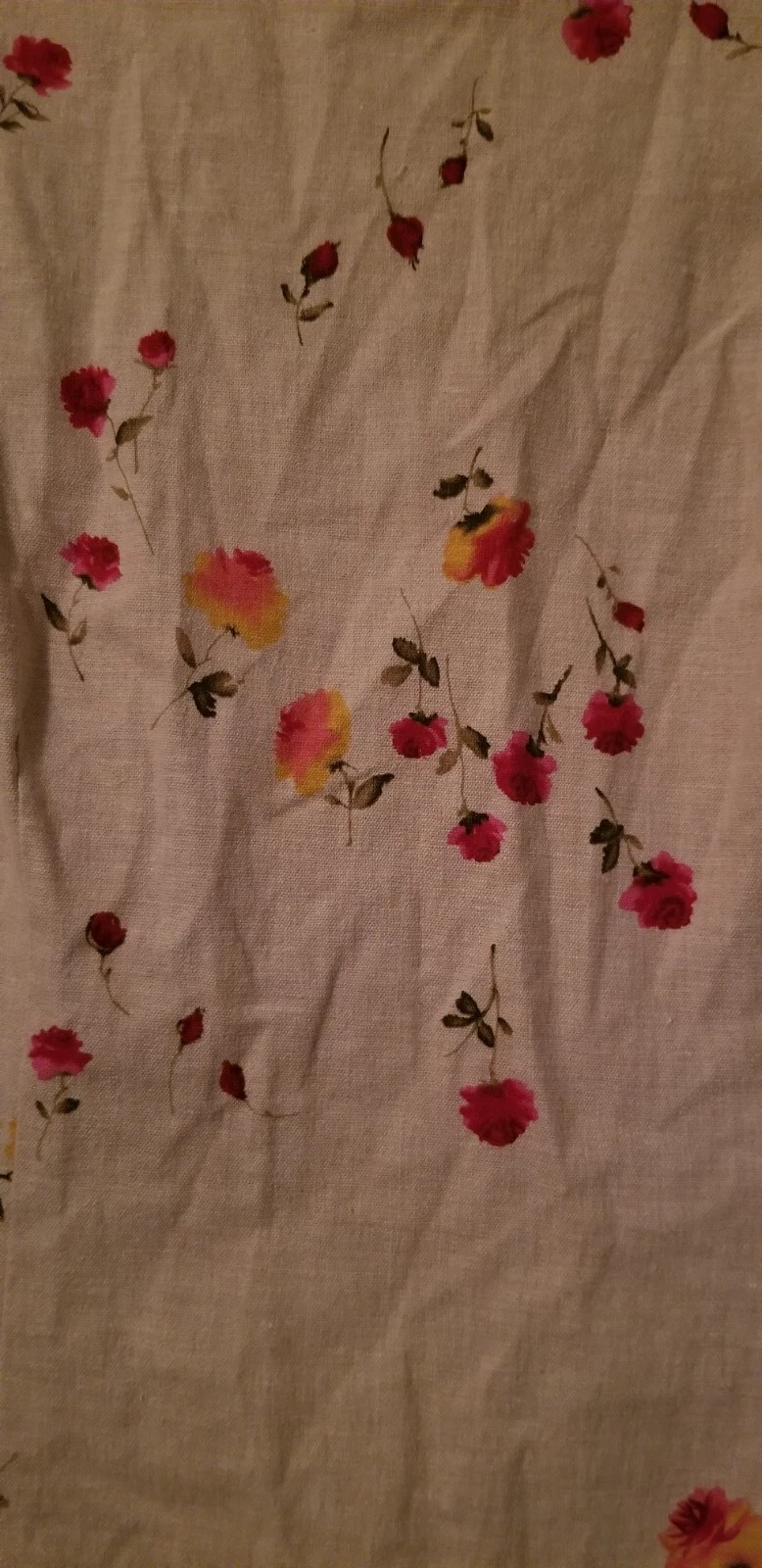 UNDERCOVER Abito Vintage Studio VS Floreale Cottagecore Senza Maniche Cotone Lino Rosa Rose