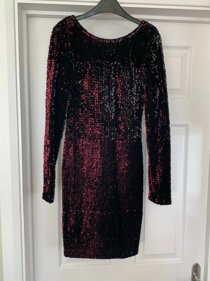 «MOTEL ROCK» БЛЕСТКИ МИНИ-ПЛАТЬЕ С ДЛИННЫМИ РУКАВАМИ РАЗМЕР МАЛЕНЬКИЙ - Изображение 2 из 4