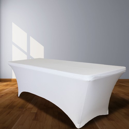 Stretch Spandex Tablecloth Elastic Fitted Table Cover Wedding Party Banquet Show - Picture 21 of 32