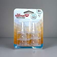  LOT OF 252 Nuk First Essentials Replacement Nipples 0 m Newborn Slow Silicone