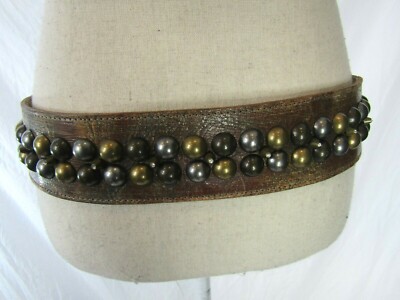 Cassandra Los Angeles Crystal Spiked Studded Leather Beluga  display picture 3