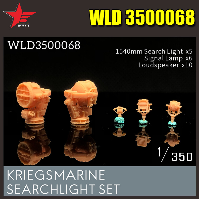 WULA MODELS WLD3500068 1/350 KRIEGSMARINE SEARCHLIGHT SET 3D-Printed Parts