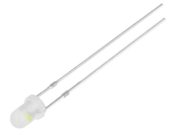 2X OSWRD23132A Led 3 Mm Bipolar,Zweifarbig Rot/Kaltweiß 1120-1560Mcd 30° Optosup-image