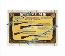 Firearms rifles shotguns pistols metal tin sign hunting shooting sportsman