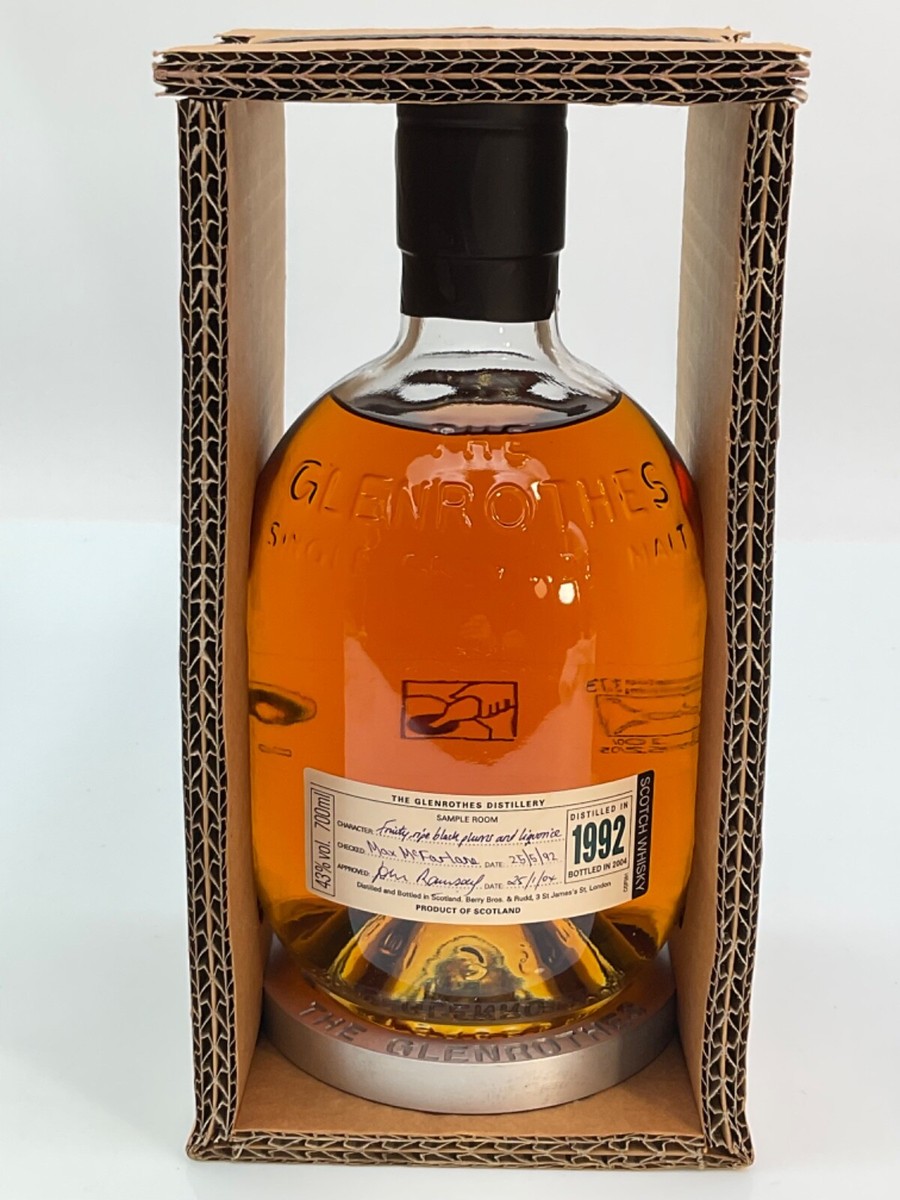 WHISKY GLENROTHES 1992 12 YEARS OLD BOTTLE IN 2004 ORIGINAL BOX