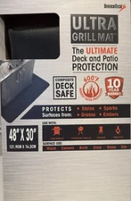 DiversiTech Ultra Grill Mat for Deck & Patio Protection 48" x 30" - NEW